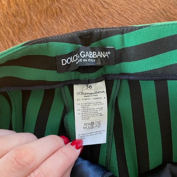 DOLCE & GABBANA AUTHENTIC D&G STRIPED TROUSERS SIZE 27 - Picture 4 of 8